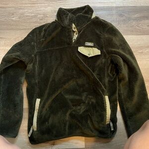 L.L. Bean Dark Green Fleece Jacket